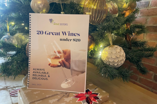 the booklet 20 Great Wines Under $20 under the christmas tree