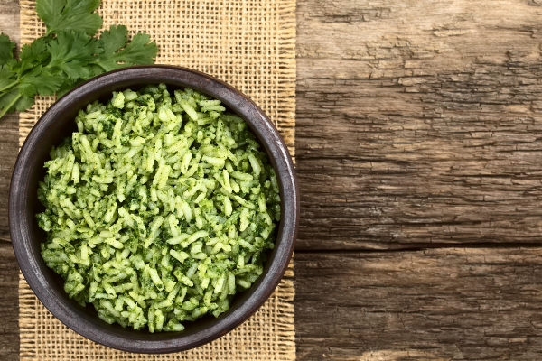 Traditional Mexican Arroz Verde