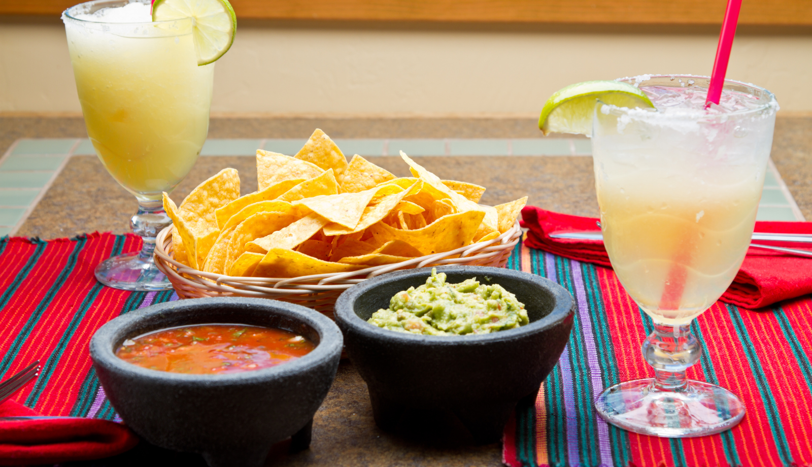 summer food and cocktails
