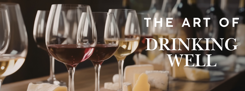 wine and cheese on a table